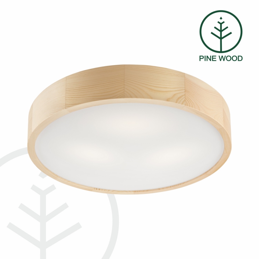 Laevalgusti NATURAL 3xE27/60W/230V ø 47 cm mänd