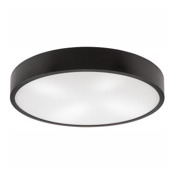 Laevalgusti NATURAL 4xE27/60W/230V ø 57,5 cm Must vengepuu/mänd