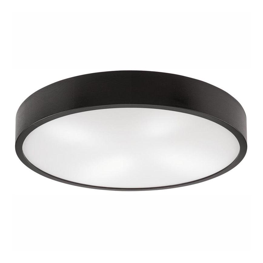 Laevalgusti NATURAL 4xE27/60W/230V ø 57,5 cm Must vengepuu/mänd