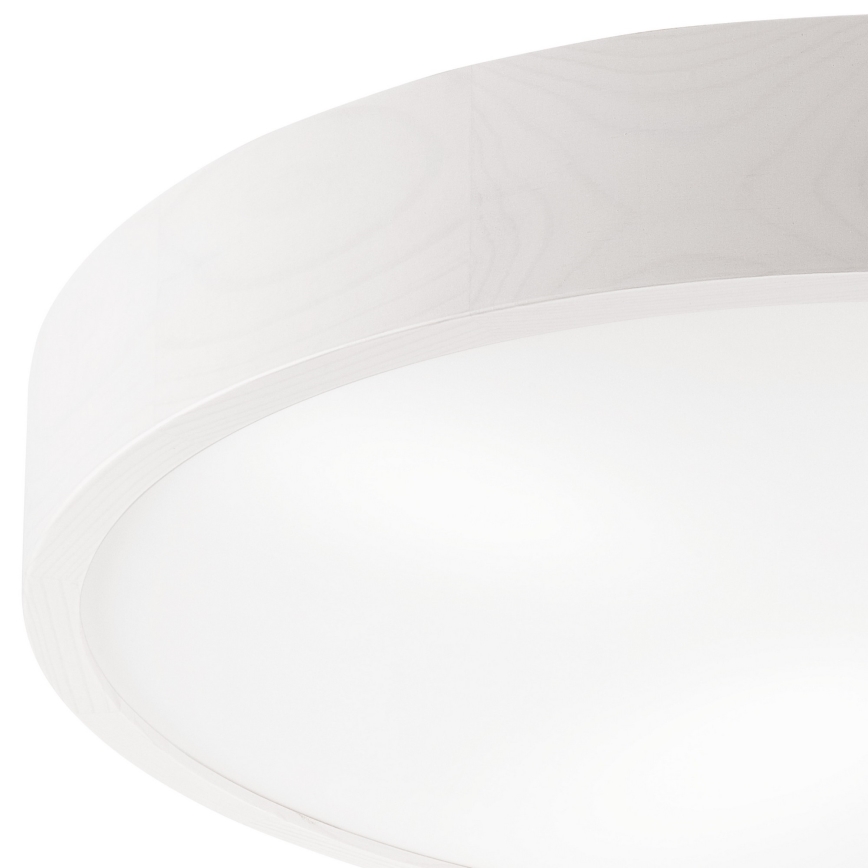 Laevalgusti NATURAL 4xE27/60W/230V ø 57,5 cm valge/mänd