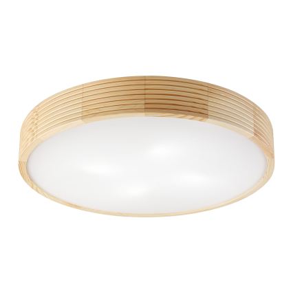 Laevalgusti NATURAL MODERN 4xE27/15W/230V, Ø 58 cm, männipuit