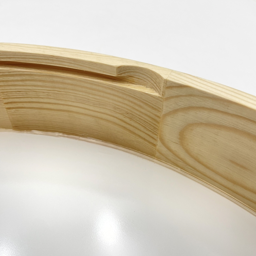 Laevalgusti NATURAL MODERN 4xE27/15W/230V, Ø 58 cm, männipuit