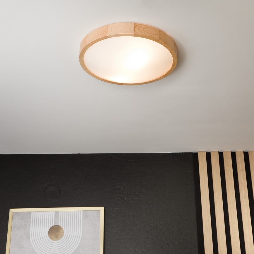 Laevalgusti NATURAL SLIM 2xE27/60W/230V Ø 37 cm mänd
