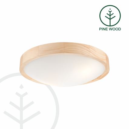 Laevalgusti NATURAL SLIM 2xE27/60W/230V Ø 37 cm mänd