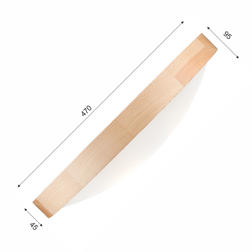 Laevalgusti NATURAL SLIM 3xE27/60W/230V diameeter 47 cm mänd