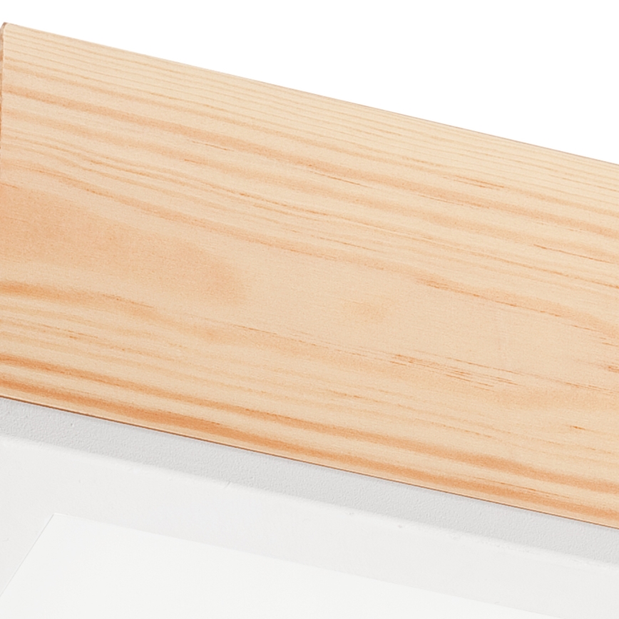 Laevalgusti NATURAL SQUARE 2xE27/15W/230V 31x31 cm mänd/valge