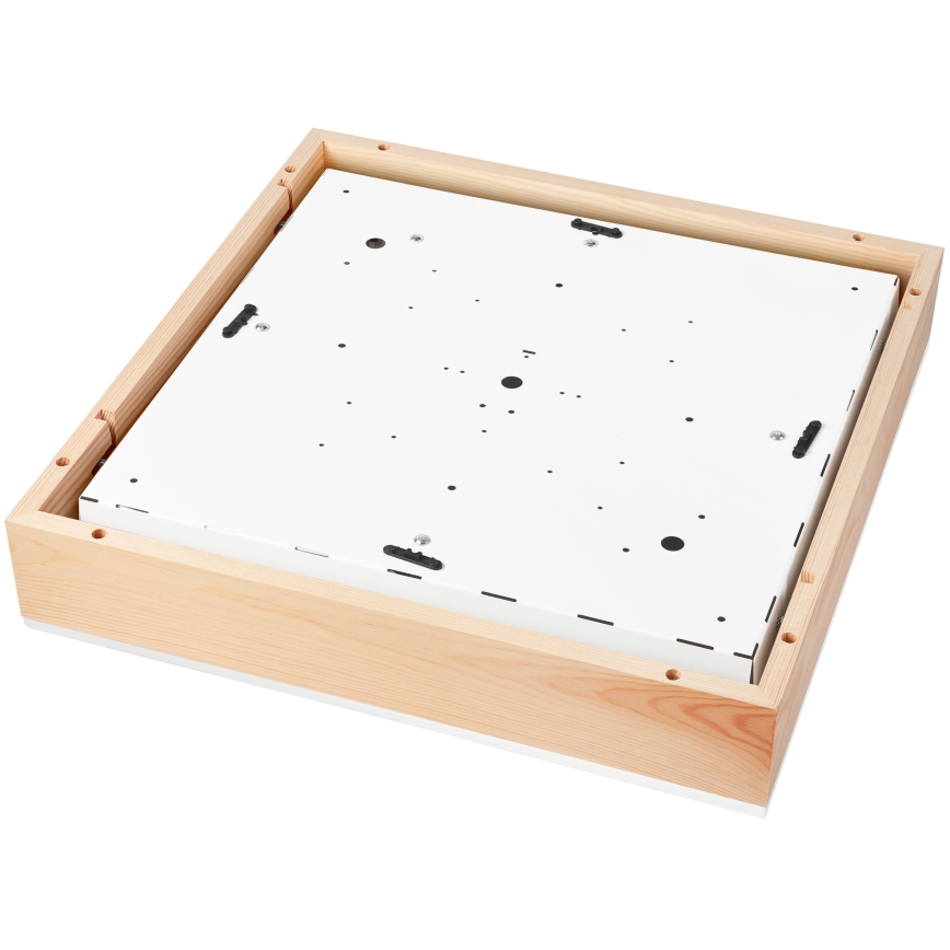 Laevalgusti NATURAL SQUARE 4xE27/15W/230V 48x48 cm mänd/valge