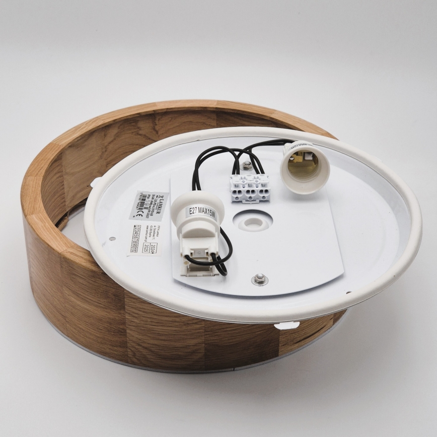 Laevalgusti vannituppa OAK 2xE27/15W/230V IP54 tamm ø 27 cm - FSC sertifitseeritud