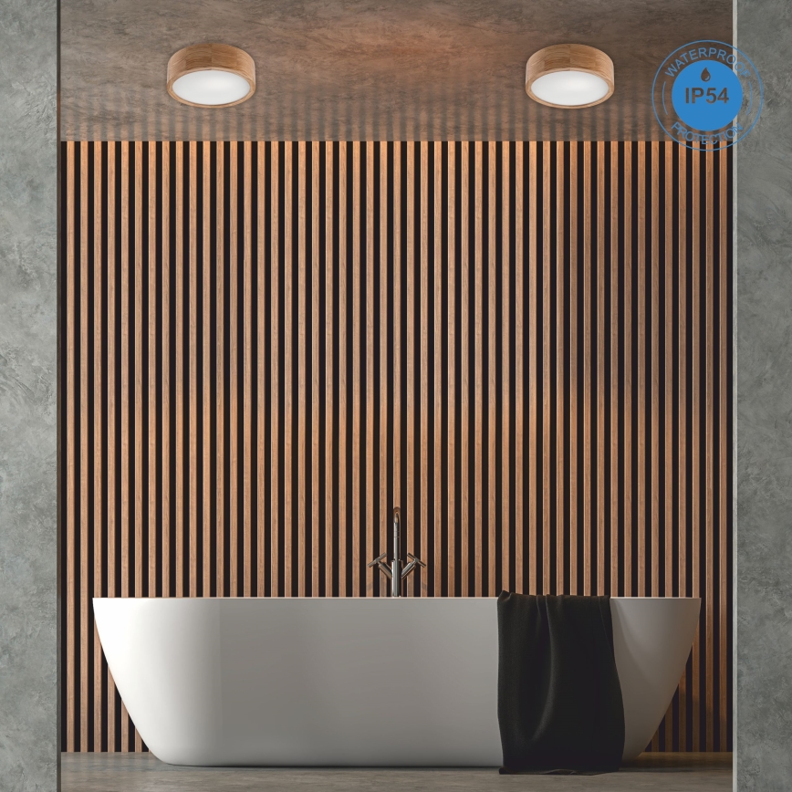 Laevalgusti vannituppa OAK 2xE27/15W/230V IP54 tamm ø 27 cm