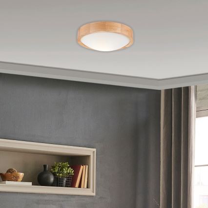 Laevalgusti OAK SLIM 1xE27/60W/230V tamm ø 27 cm