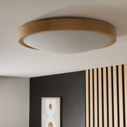 Laevalgusti OAK SLIM 3×E27/60W/230V Tamm ø 47 cm