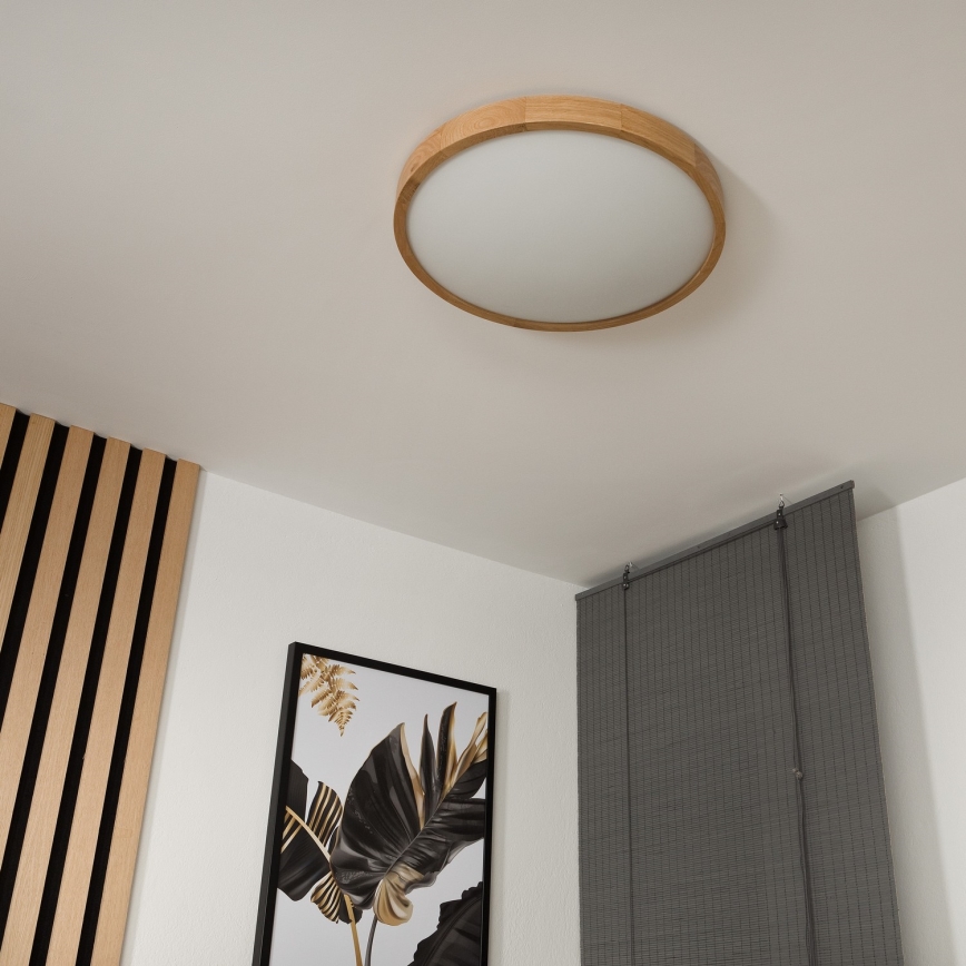 Laevalgusti OAK SLIM 3×E27/60W/230V Tamm ø 47 cm