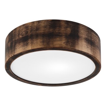 Laevalgusti OAK SMOKY 1xE27/15W/230V ø 27,5 cm tamm/tumepruun