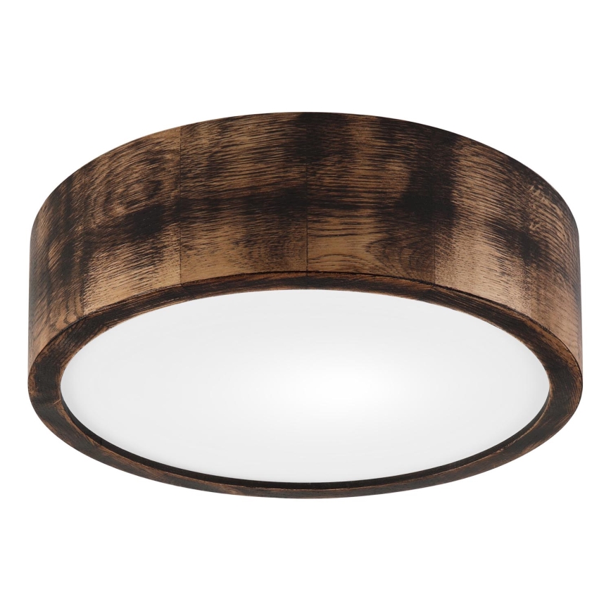 Laevalgusti OAK SMOKY 1xE27/15W/230V ø 27,5 cm tamm/tumepruun