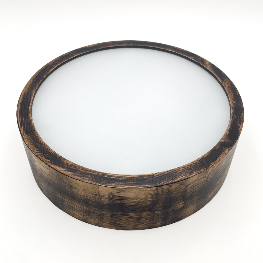 Laevalgusti OAK SMOKY 1xE27/15W/230V ø 27,5 cm tamm/tumepruun