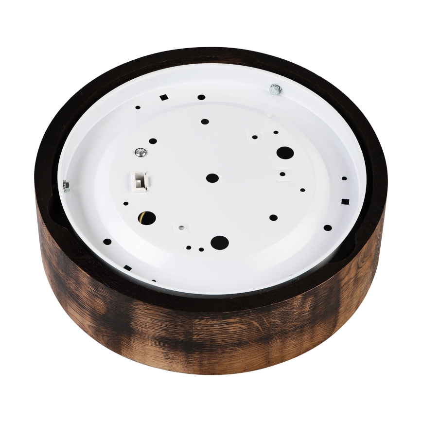 Laevalgusti OAK SMOKY 1xE27/15W/230V ø 27,5 cm tamm/tumepruun