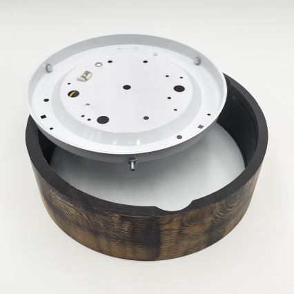 Laevalgusti OAK SMOKY 1xE27/15W/230V ø 27,5 cm tamm/tumepruun