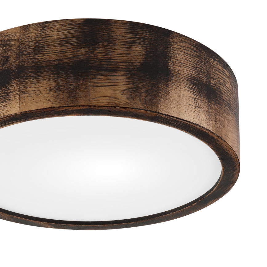 Laevalgusti OAK SMOKY 1xE27/15W/230V ø 27,5 cm tamm/tumepruun