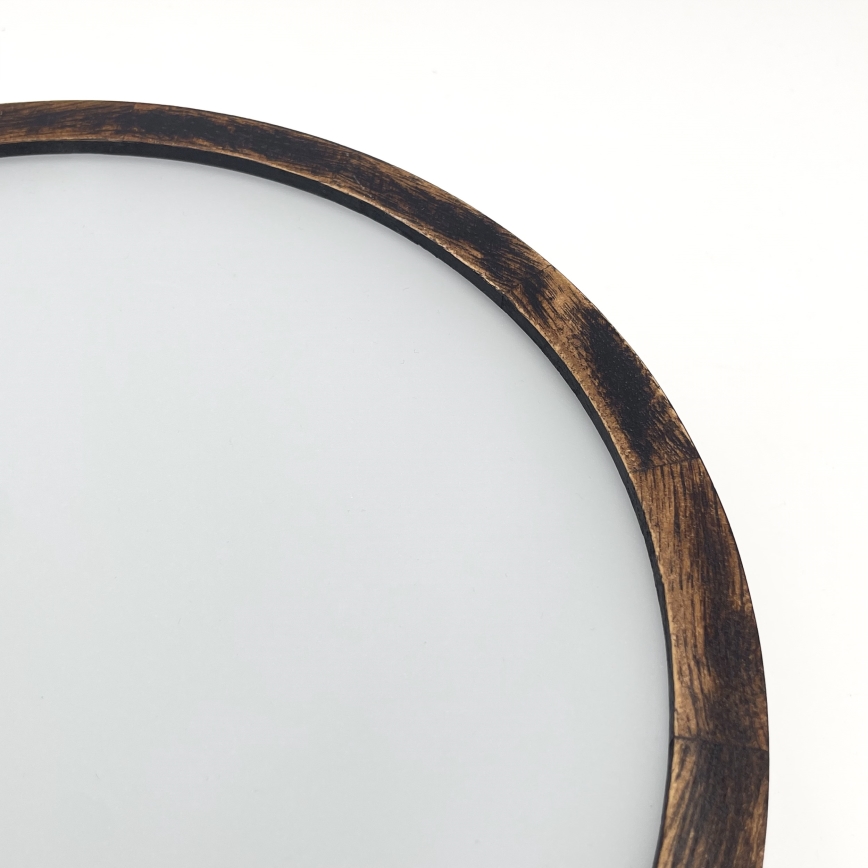 Laevalgusti OAK SMOKY 1xE27/15W/230V ø 27,5 cm tamm/tumepruun