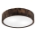 Laevalgusti OAK SMOKY 2xE27/15W/230V ø 37,5 cm tamm/tumepruun