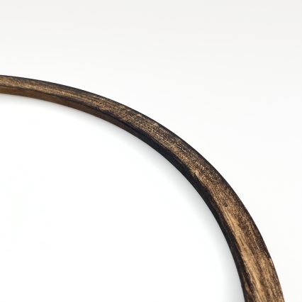 Laevalgusti OAK SMOKY 2xE27/15W/230V ø 37,5 cm tamm/tumepruun