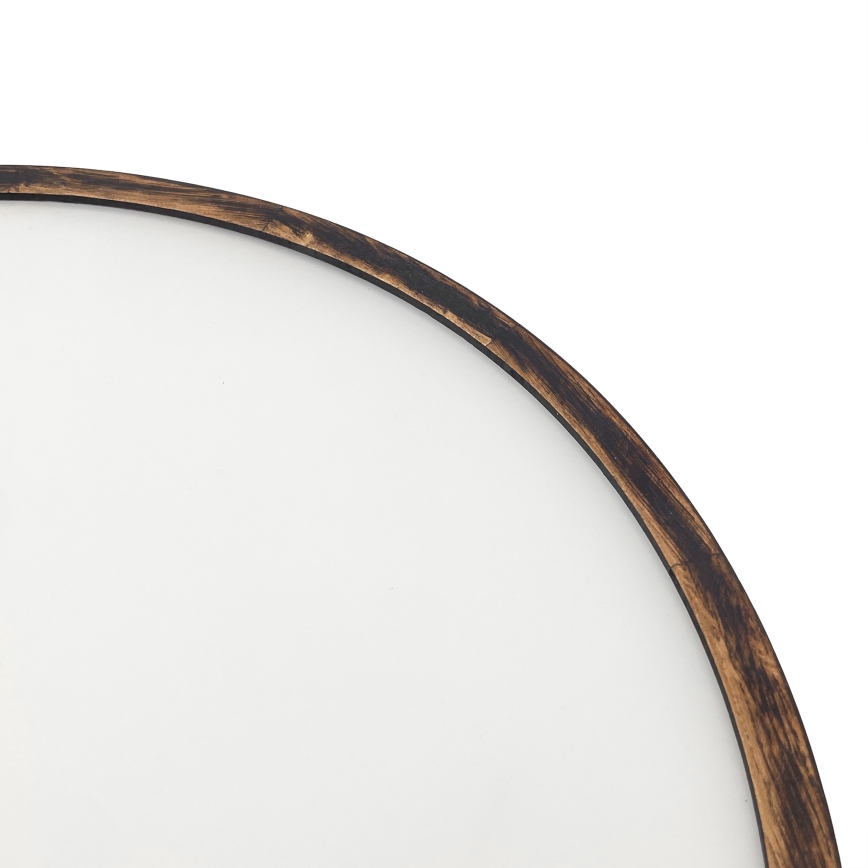 Laevalgusti OAK SMOKY 3xE27/15W/230V ø 47,5 cm tamm/tumepruun