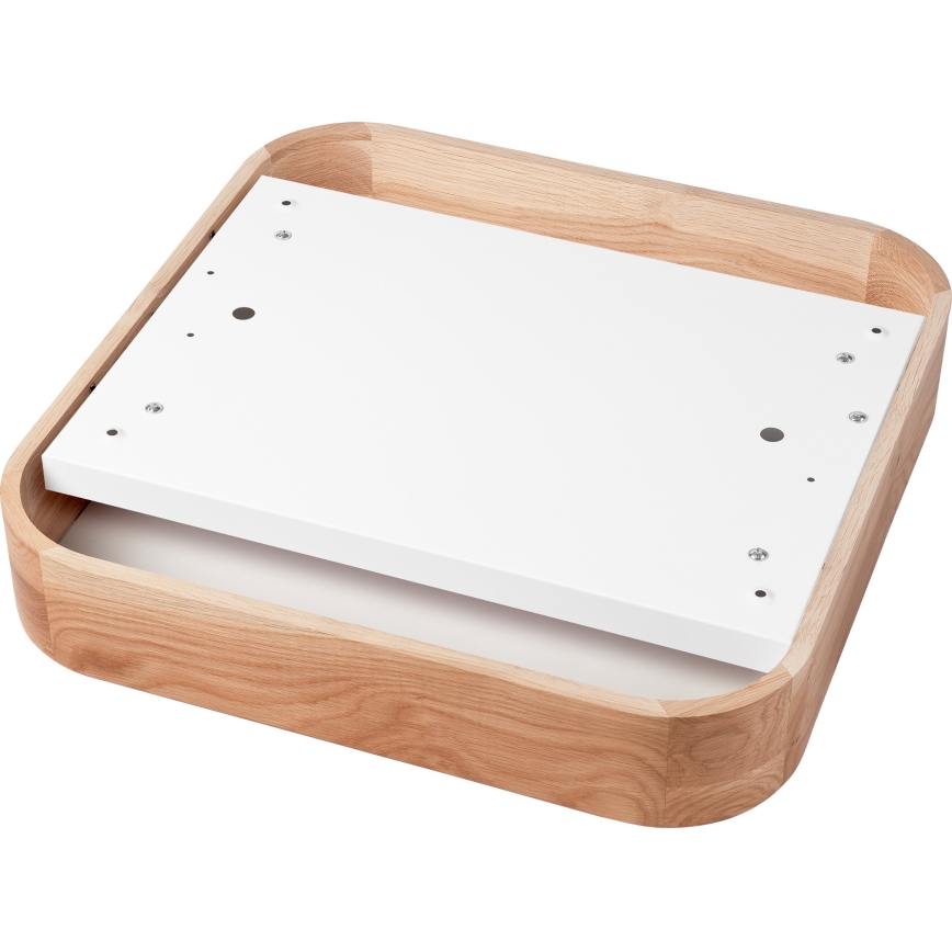 Laevalgusti OAK SQUARE 4xE27/15W/230V 45x45 cm tamm