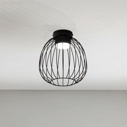 Laevalgusti OVELLA 1xGX53/10W/230V Ø 25 cm, must