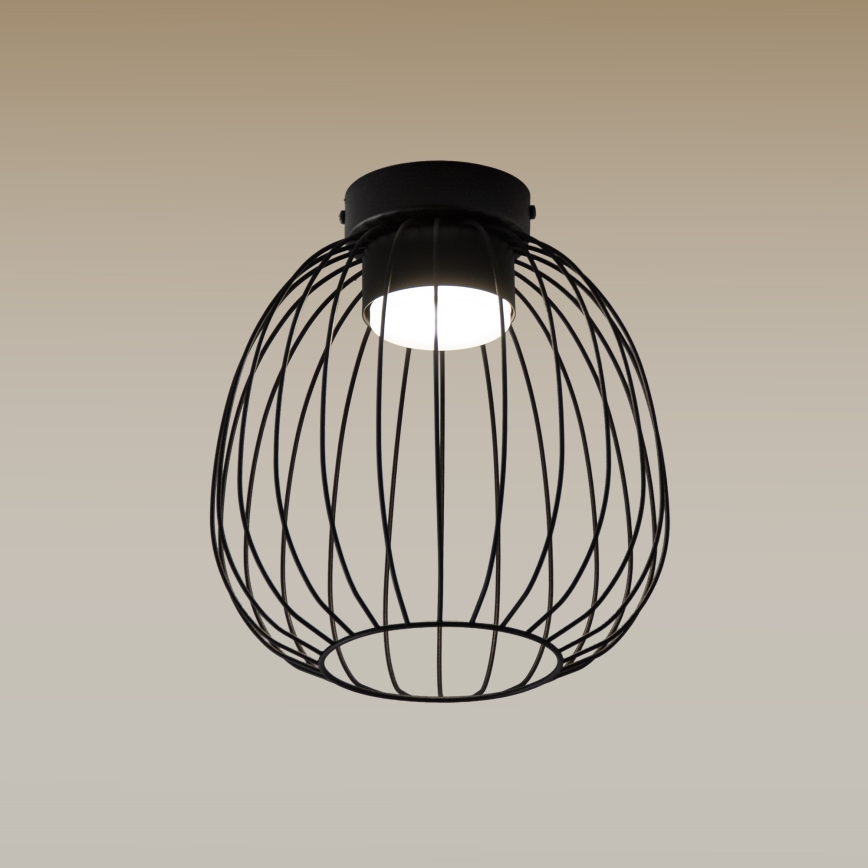 Laevalgusti OVELLA 1xGX53/10W/230V Ø 25 cm, must