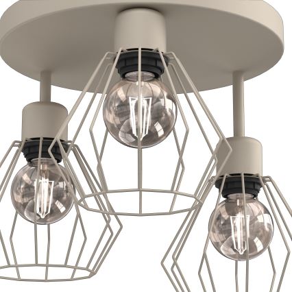 Laevalgusti PARKLA 3xE27/15W/230V beež