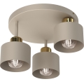 Laevalgusti PARKLA 3xE27/15W/230V beež/kuldne