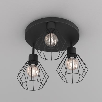 Laevalgusti PARKLA 3xE27/15W/230V must