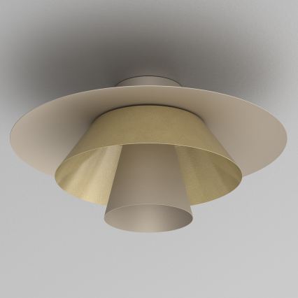 Laevalgusti PLATO 1xE27/15W/230V Ø 32 cm beež/kuldne