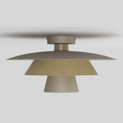 Laevalgusti PLATO 1xE27/15W/230V Ø 32 cm beež/kuldne