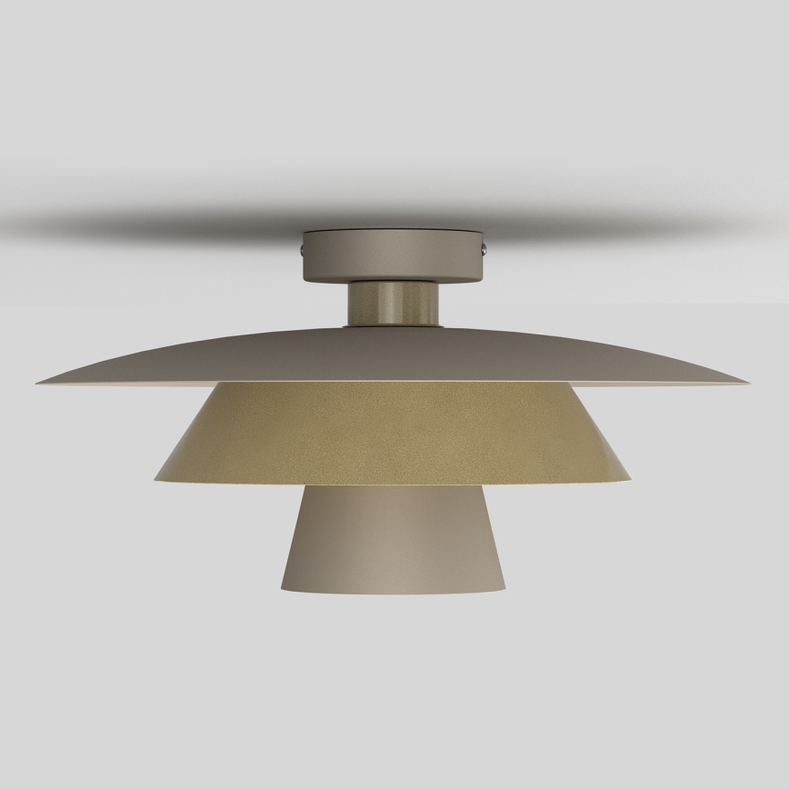 Laevalgusti PLATO 1xE27/15W/230V Ø 32 cm beež/kuldne