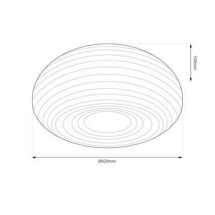 Laevalgusti PULSO 3xE27/15W/230V läbimõõt 42 cm valge