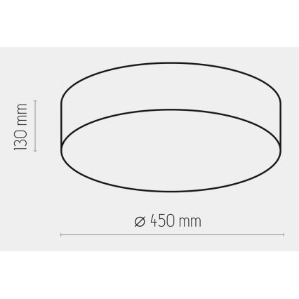 Laevalgusti RONDO 4xE27/15W/230V d. 45 cm must