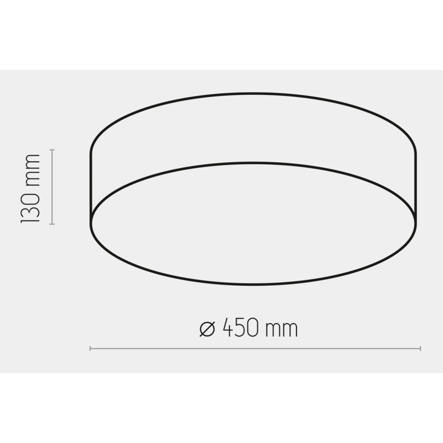 Laevalgusti RONDO 4xE27/15W/230V d. 45 cm must