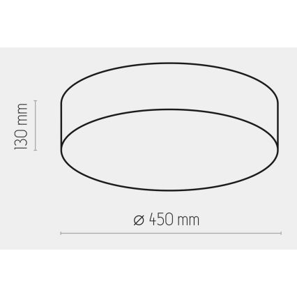 Laevalgusti RONDO 4xE27/15W/230V d. 45 cm valge