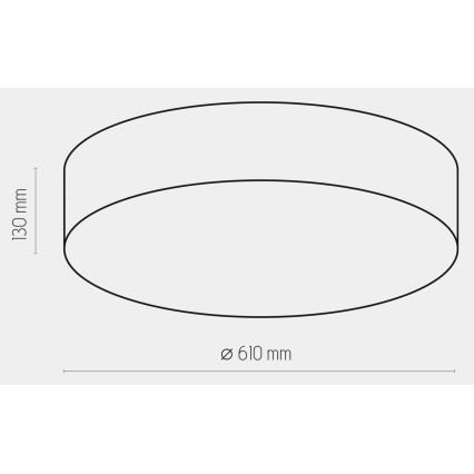 Laevalgusti RONDO 4xE27/15W/230V d. 61 cm beež