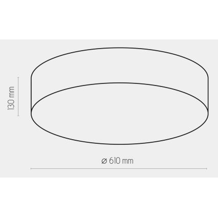 Laevalgusti RONDO 4xE27/15W/230V d. 61 cm türkiis