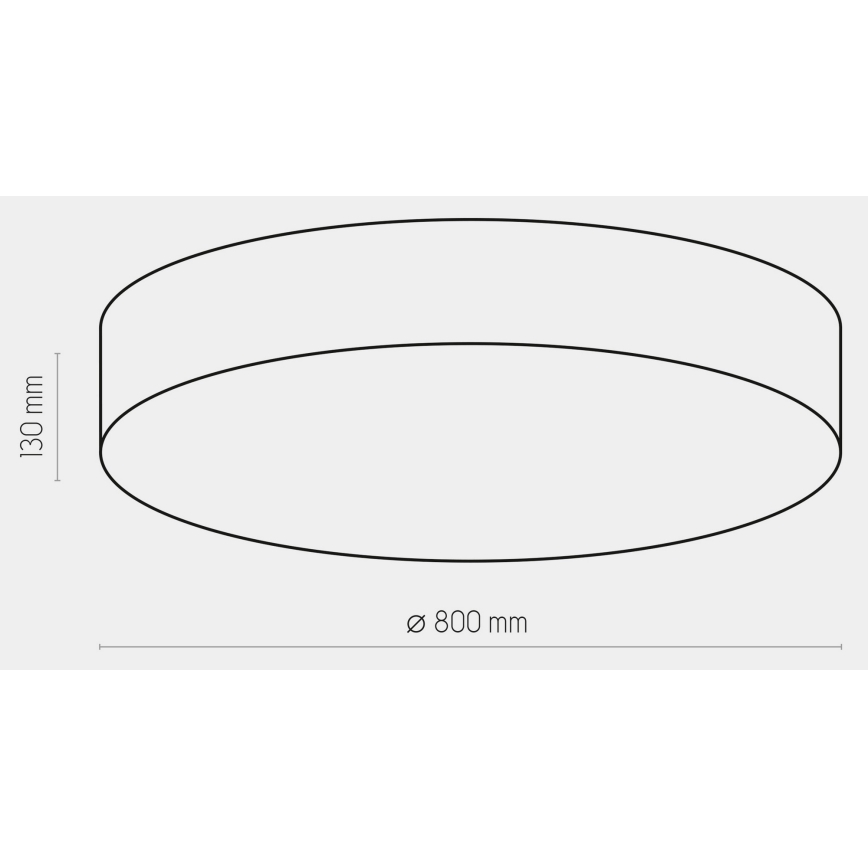 Laevalgusti RONDO 6xE27/15W/230V d. 80 cm must