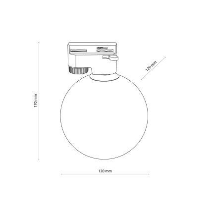 Laevalgusti ühefaasilise rööbassüsteemi jaoks TRACER 1xG9/8W/230V must/suitsune beež