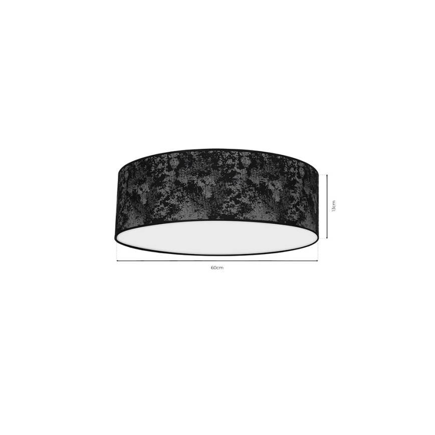Laevalgusti SATINO 3xE27/60W/230V must/hall