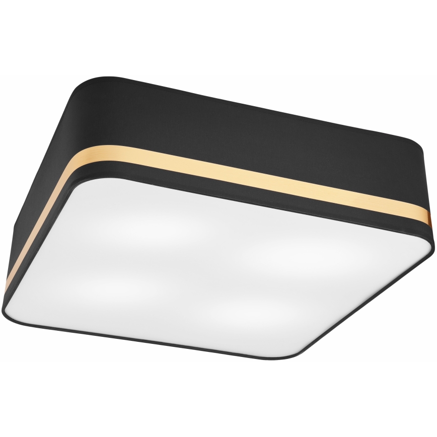 Laevalgusti SIRJA SQUARE 4xE27/60W/230V 45x45 cm must