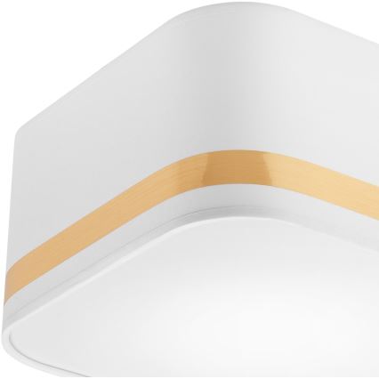 Laevalgusti SIRJA SQUARE STRIPE 2xE27/15W/230V valge/kuldne
