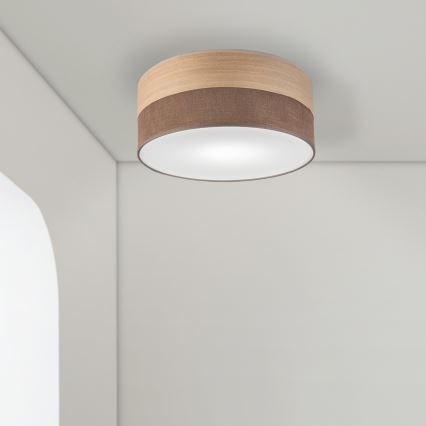 Laevalgusti SIRJA WOOD 1xE27/15W/230V d. 35 cm pruun/tamm