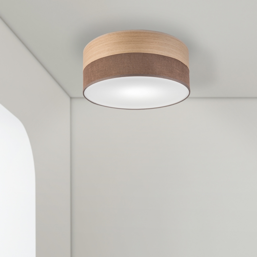 Laevalgusti SIRJA WOOD 1xE27/15W/230V d. 35 cm pruun/tamm