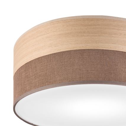 Laevalgusti SIRJA WOOD 1xE27/15W/230V d. 35 cm pruun/tamm