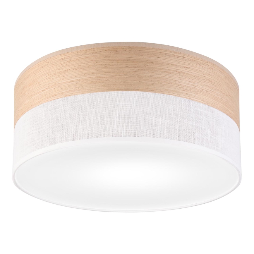 Laevalgusti SIRJA WOOD 1xE27/15W/230V d. 35 cm valge/tamm